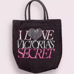 Victoria's Secret Black and Pink Tote